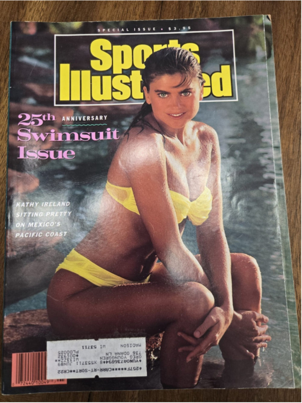 Vintage Sports Illustrated Swimsuit Issue 25th Anniversary 1989 - Kathy Ireland